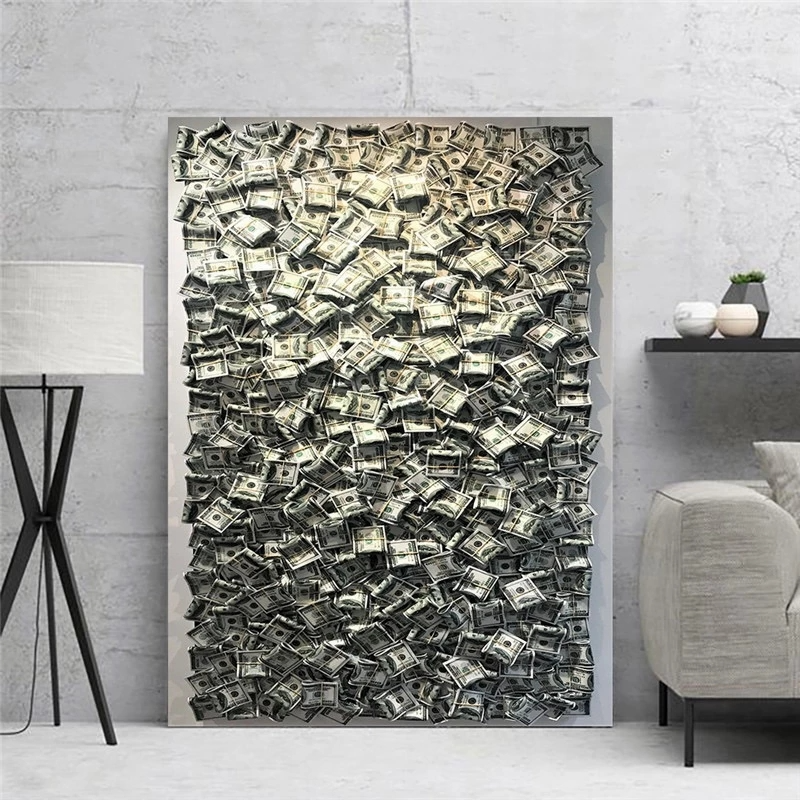 Abstract Money Art Poster