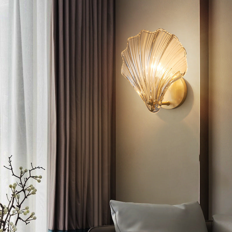 Nordic Modern Minimalist All-Copper LED Wall Light