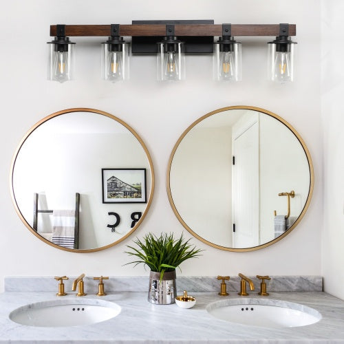 5 Lamps Farmhouse Dresser Lamps Rustic Bathroom Lamps Bathroom Wall Lamps - No Bulbs Unavailable Platforms- Temu