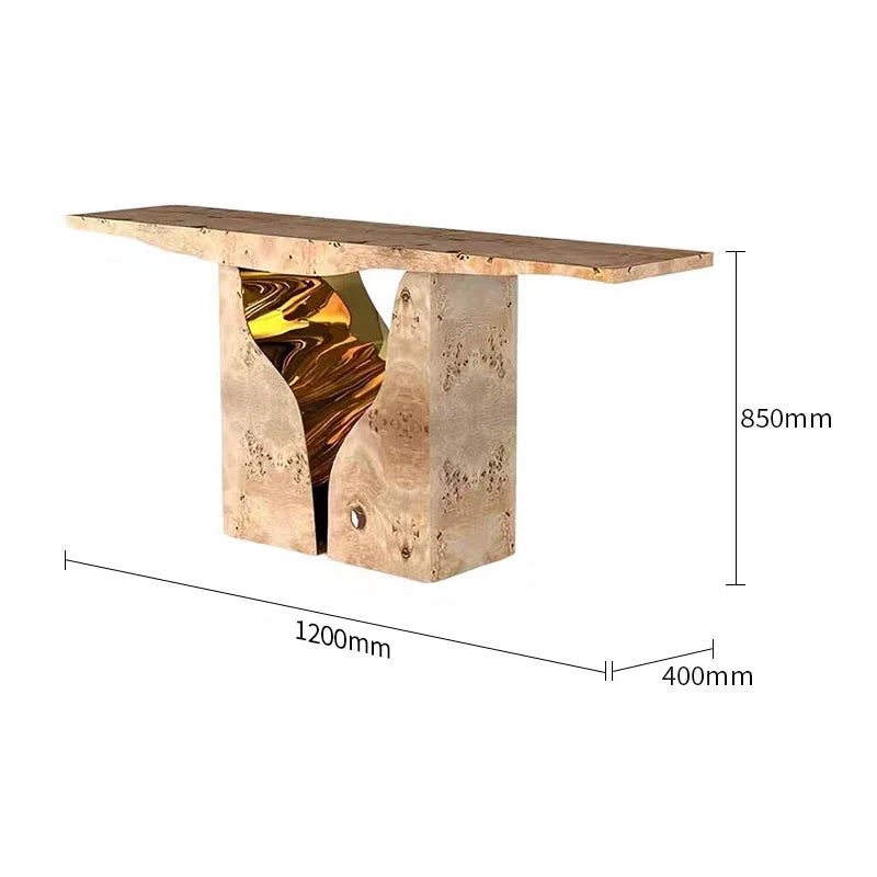 MX Italian Light Luxury Small Apartment Entrance Desk Designer Personalized Design End View Desk Corridor Decorative Cabinet
