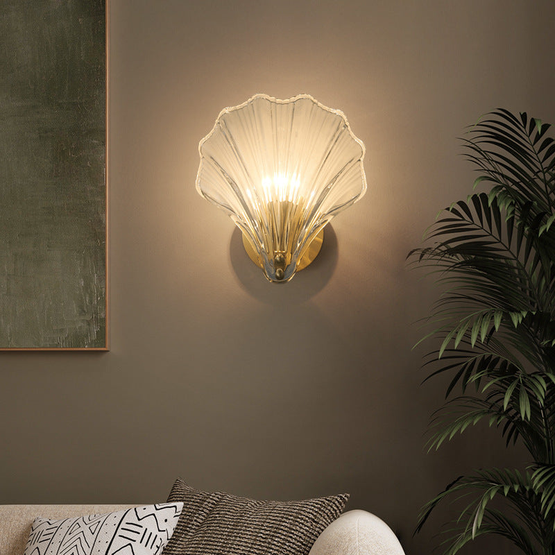Nordic Modern Minimalist All-Copper LED Wall Light