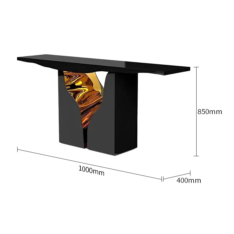 MX Italian Light Luxury Small Apartment Entrance Desk Designer Personalized Design End View Desk Corridor Decorative Cabinet
