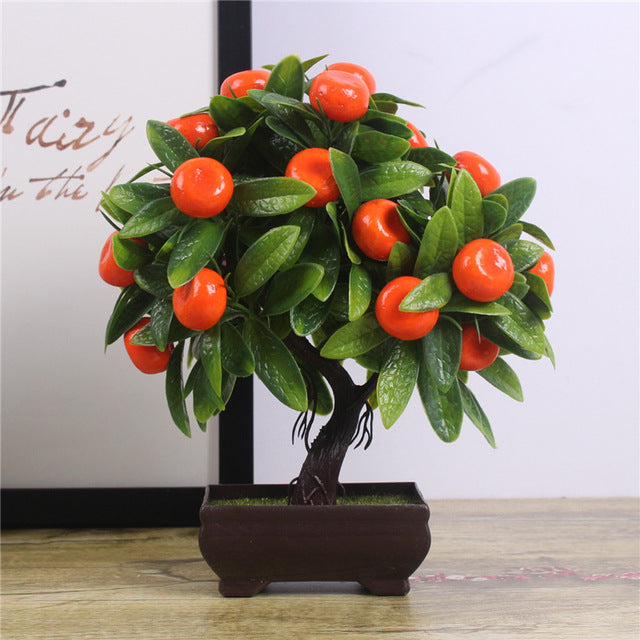 Fake Potted Plants - Miniature Pine Tree Decoration