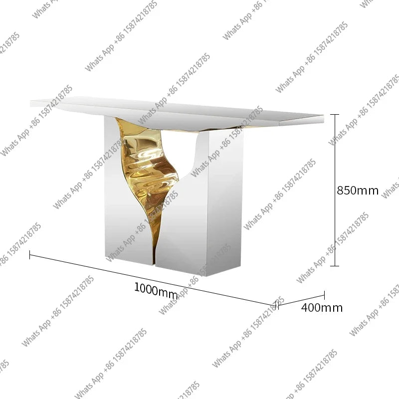 MX Italian Light Luxury Small Apartment Entrance Desk Designer Personalized Design End View Desk Corridor Decorative Cabinet