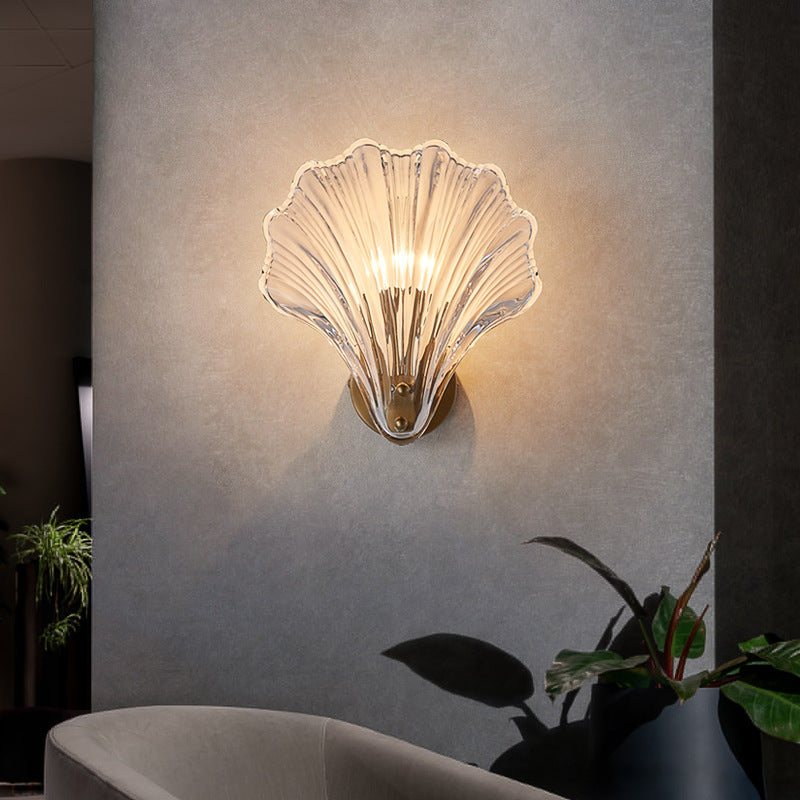 Nordic Modern Minimalist All-Copper LED Wall Light