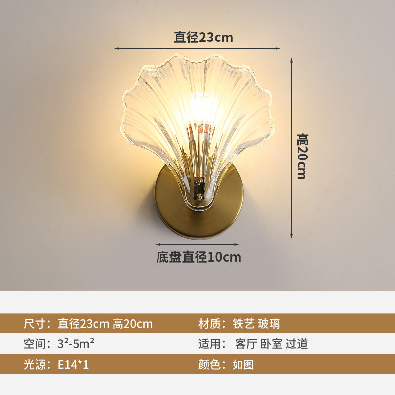 Nordic Modern Minimalist All-Copper LED Wall Light