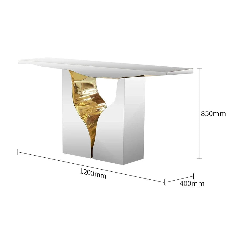 MX Italian Light Luxury Small Apartment Entrance Desk Designer Personalized Design End View Desk Corridor Decorative Cabinet