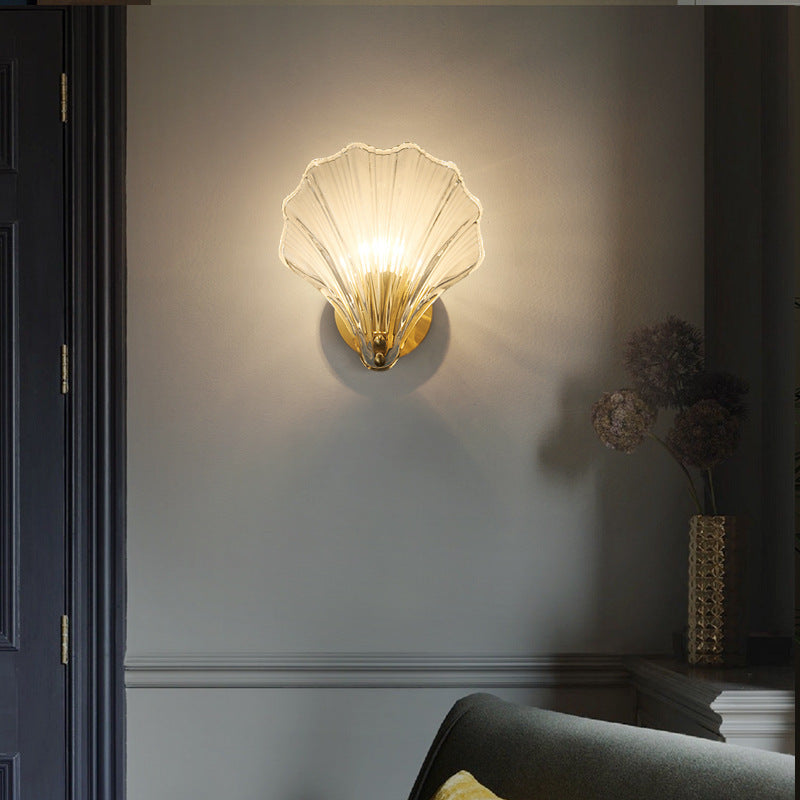 Nordic Modern Minimalist All-Copper LED Wall Light